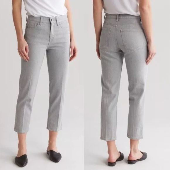 THEORY Treeca Harbour Cropped Ankle Jeans Size 24  Color Drill - Picture 1 of 7